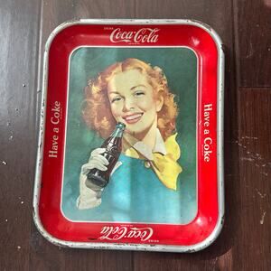 Have a coke 1940s Coca Cola tray 
10.5x13.25